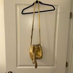 100% Leather J. Crew Bucket Bag